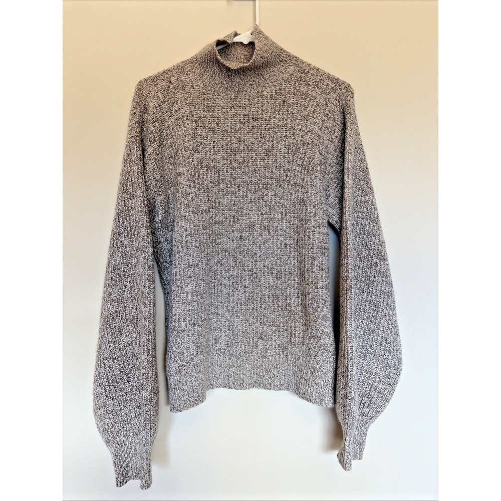 Club Monaco Cashmere Light Brown Oatmeal Knit Turtleneck‎ Sweater Small? READ